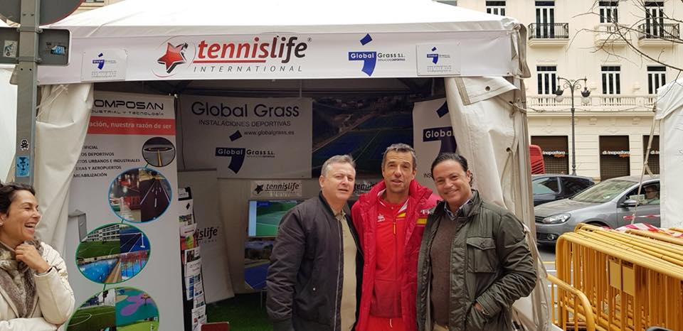 Globalgrass en la eliminatoria de la COPA DAVIS celebrada en Valencia